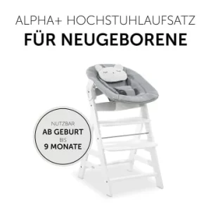 Möbel Hauck Bouncer 2in1 Für Alpha+ Hochstuhl Newborn Set, Pastel Bear Light Grey Günstig Kaufen 23