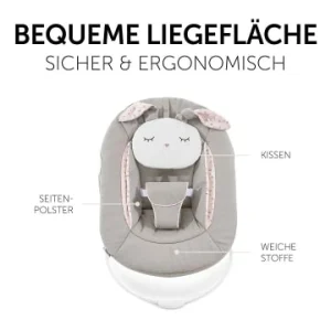 Möbel Hauck Bouncer 2in1 Für Alpha+ Hochstuhl Newborn Set, Powder Bunny Beige Bloom Günstig Kaufen 25