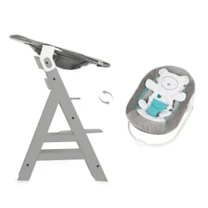 Möbel Hauck Bouncer 2in1 Für Hochstuhl Alpha+ Und Beta+ Newborn Set, Hearts Grey Günstig Kaufen 30