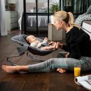 Möbel Hauck Bouncer Premium Für Hochstuhl Alpha+ Und Beta+ Newborn Set, Jersey Charcoal Günstig Kaufen 14