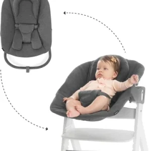 Möbel Hauck Bouncer Premium Für Hochstuhl Alpha+ Und Beta+ Newborn Set, Jersey Charcoal Günstig Kaufen 28