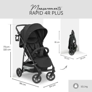 Autositze & Kinderwagen Hauck Kombi Kinderwagen Rapid 4R Plus Trioset, Black Günstig Kaufen 26