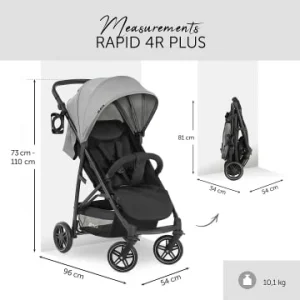 Autositze & Kinderwagen Hauck Kombi Kinderwagen Rapid 4R Plus Trioset, Grey Günstig Kaufen 26