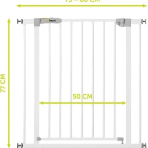 Möbel Hauck Tür-und Treppenschutzgitter Stop N Safe 2, 75 – 80cm, Weiß Günstig Kaufen 30