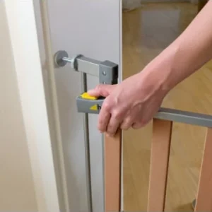 Möbel Hauck Tür-und Treppenschutzgitter Wood Lock Safety Gate, 75 – 81cm, Silber Günstig Kaufen 14