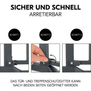 Möbel Hauck Türschutzgitter Clear Step Autoclose 2 Set +21 Cm, Dark Grey Günstig Kaufen 28